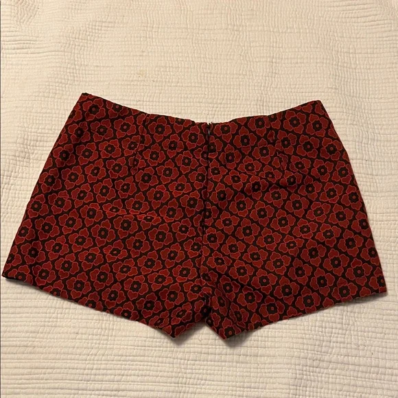 Red and Black Patterned Shorts - Picture 2 of 3